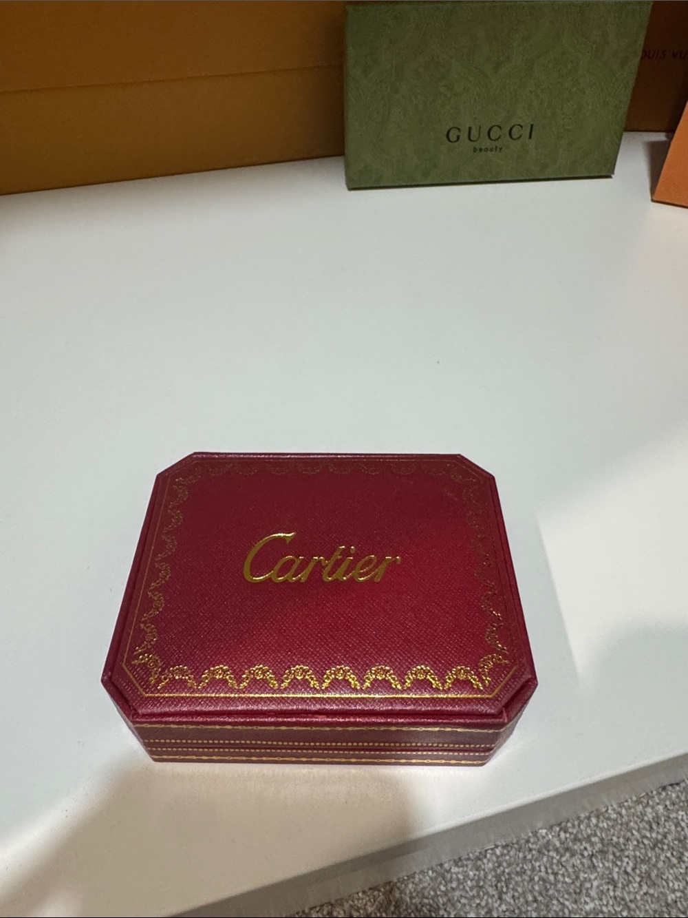 Red and Gold bracelet Jewelry Box